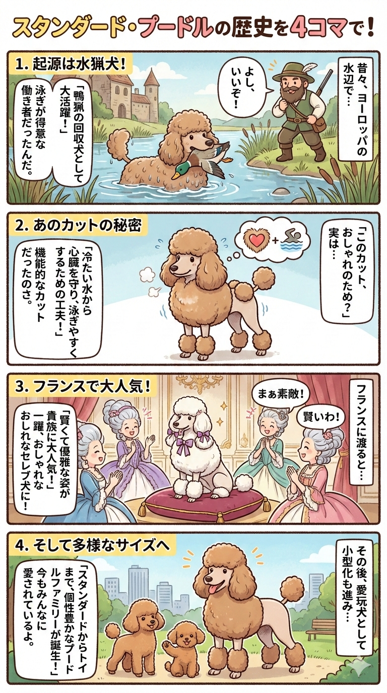 �X�^���_�[�h�E�v�[�h���̐��藧���Ɋւ���4�R�}����